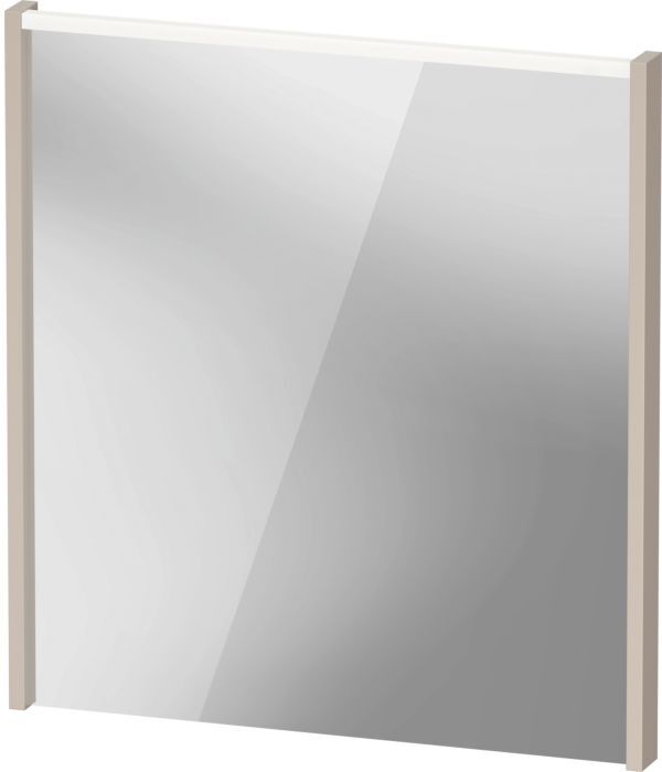Duravit D-Code Spiegel DC7076091910000 650x700x48, Taupe Matt, mit LED Beleuchtung
