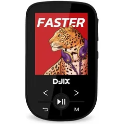 DJIX C100 (8 GB), MP3 Player + Portable Audiogeräte, Schwarz