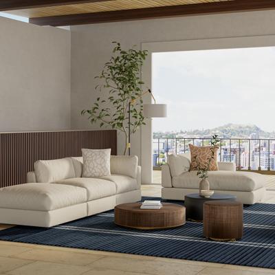 Alora Decor Klaus Stripe Wool Area Rug