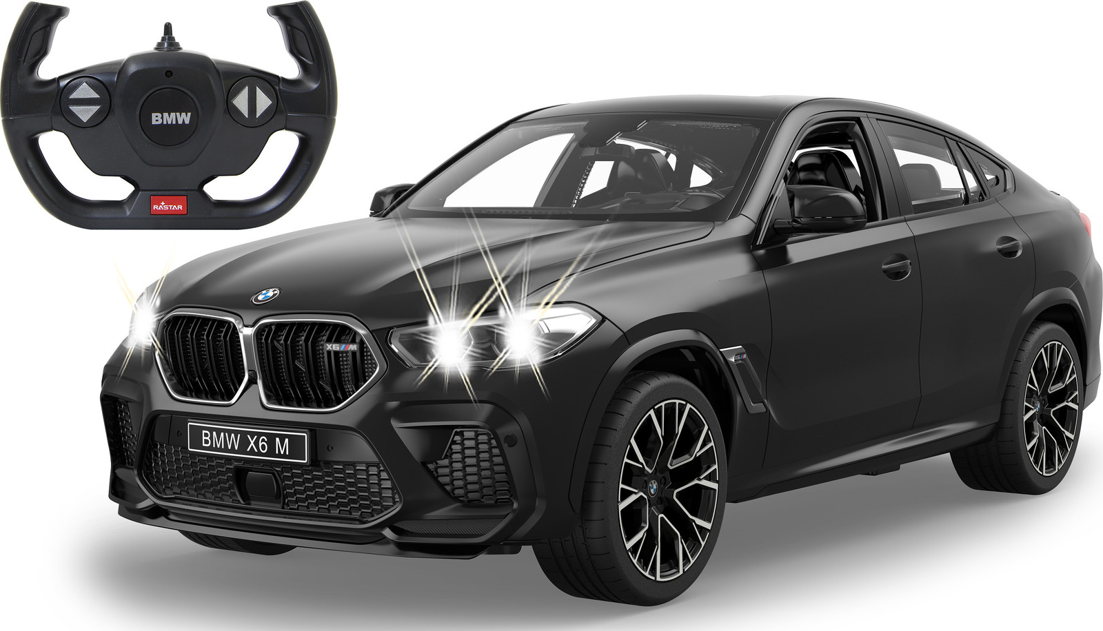 Jamara Germany BMW X6 M F96 schaalmodel 1:14 - Zwart - met LED-verlichting en afstandsbediening