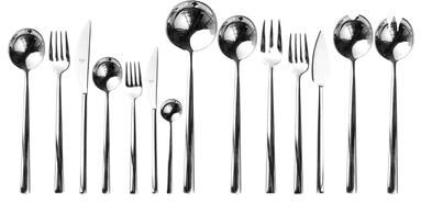 Mepra Movida Flatware Set (Configuration P) - 113 Pieces - Stainless Steel