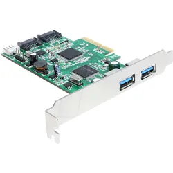 DELOCK 89359 - PCIe-Karte 2x USB 3.0, 2x SATA 6Gb/s