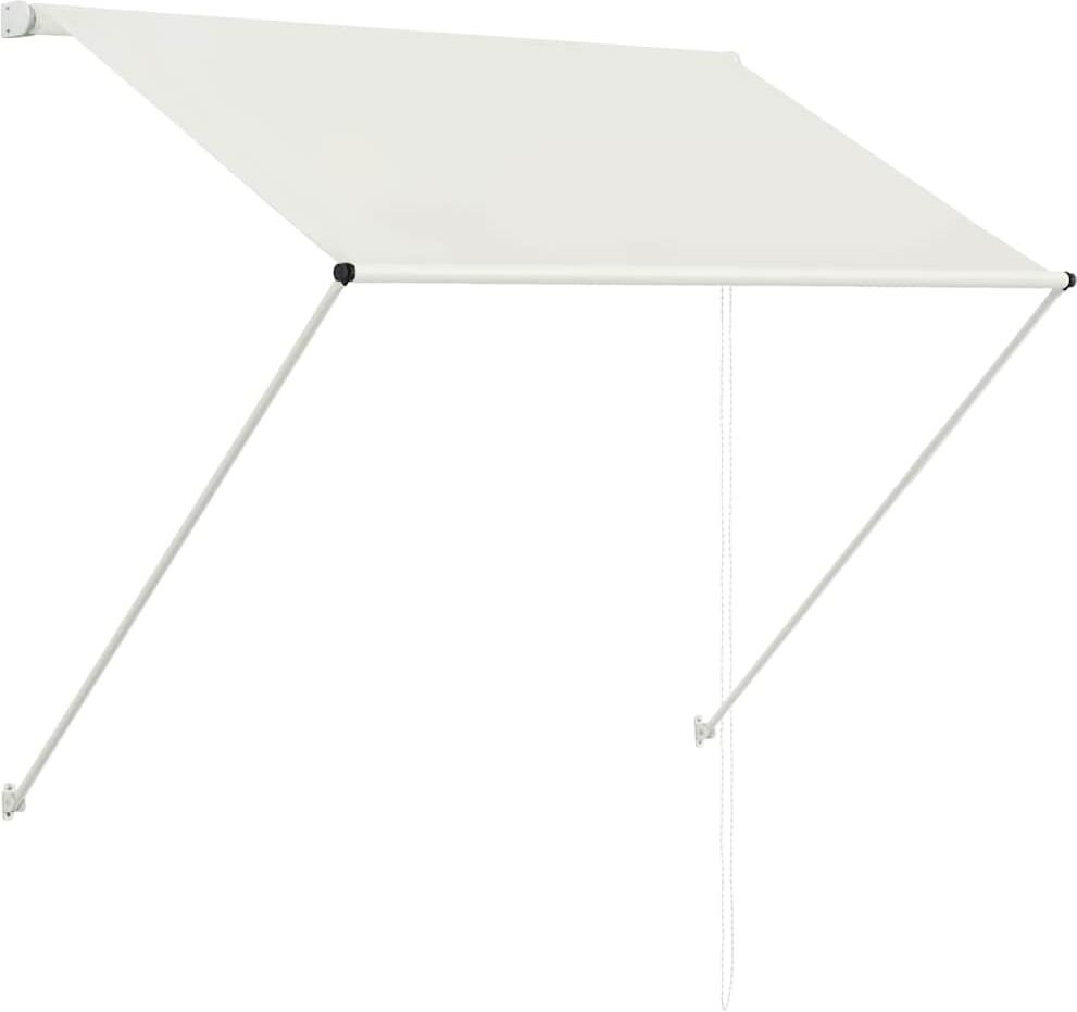 vidaXL Auvent rétractable 100x150 cm Crème