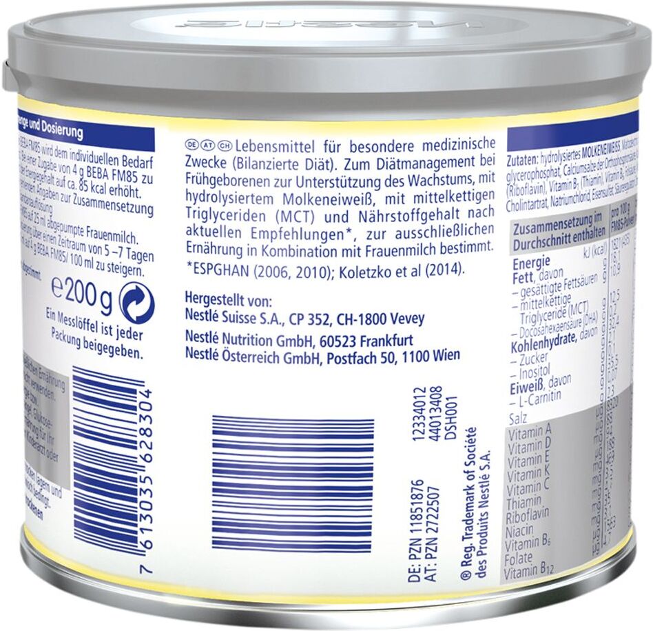 Nestlé Beba Nestle Beba FM 85 Frauenmilchsupplement Pulver 200 g