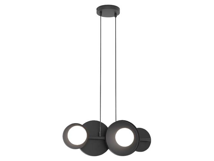 Hängeleuchte, Modell, schwarz-weiß, 4xG9x15W, Metall, Abmessungen: 120x53x23cm, IP20, Emibig
