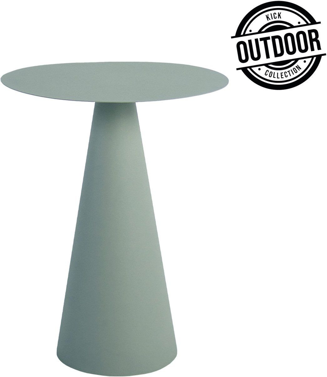 Kick bijzettafel Dion - Groen - Aluminium met outdoor-coating