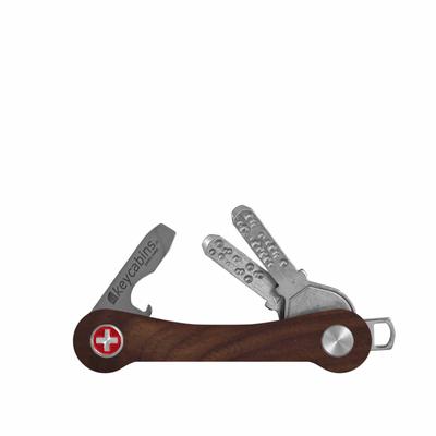 Schlüsselanhänger KEYCABINS "Wood", Damen, braun, Holz, Basic, Schlüsselanhänger Schlüsselanhänger, SWISS Made