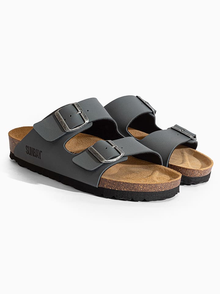 Sunbay Pantoletten "Balmain" in Grau - 39