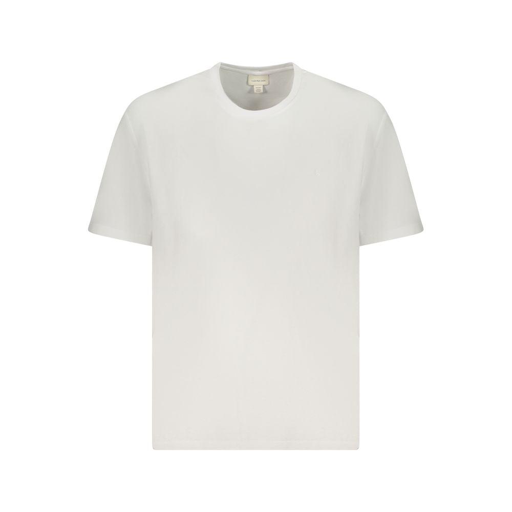 Calvin Klein Witte Katoenen Heren T-Shirt