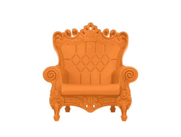 SLIDE fauteuil pour enfants LITTLE QUEEN OF LOVE (Orange - Polyéthylène)