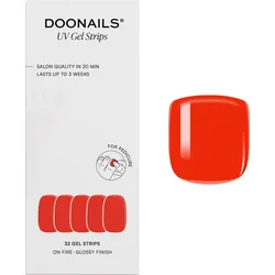 DOONAILS Gel Strips Pediküre - rot