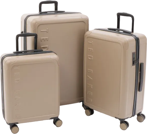 Ted Baker Avalon 3 Piece Suitcase Set Offer - Taupe