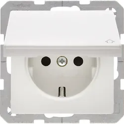 Hager/Berk SCHUKO-Steckdose m.Klappdeckel 47516089
