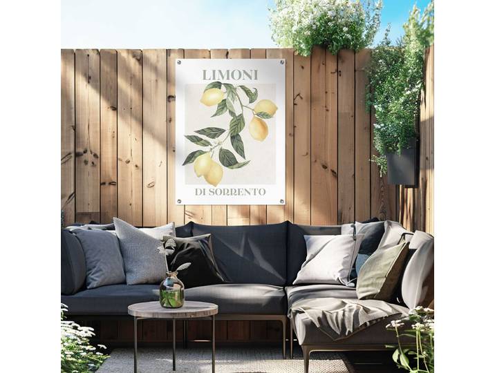 Outdoor-Poster Limoni Polyester Gelb 60 x 80 x 0cm