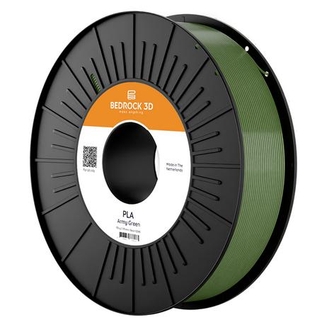 Bedrock 3D PLA-0008b075 PLA Army Green 2.85 mm 750 g Filament PLA 2.85 mm 750 g (PLA, 750 g, 2.85 mm) (PLA-0008b075)