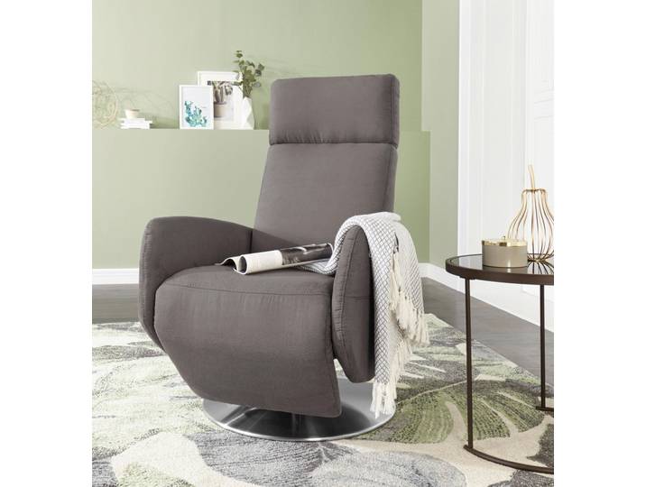 TV-Sessel SIT & MORE Kobra , grau, B:71cm H:110cm T:82cm, Luxus-Microfaser (90% Polyester, 10% Polyamid);Flachgewebe (100% Polyester);Struktur (100% Polyester), Sessel, TV-Sessel