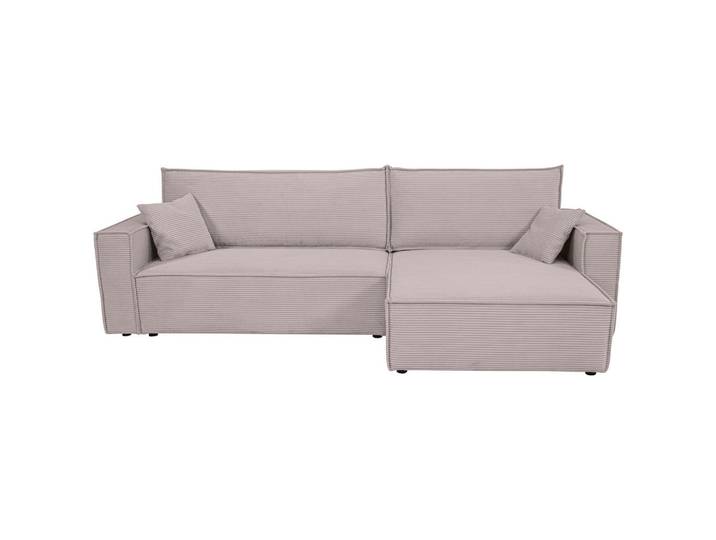 Xora Ecksofa, Hellgrau, Füllung: Schaumstoffflocken, seitenverkehrt montierbar, L-Form, 267x141 cm, Rücken echt, Armlehnen seitenverkehrt montierbar, Wohnzimmer, Sofas & Couches, Wohnlandschaften, Ecksofas mit Schlaffunktion