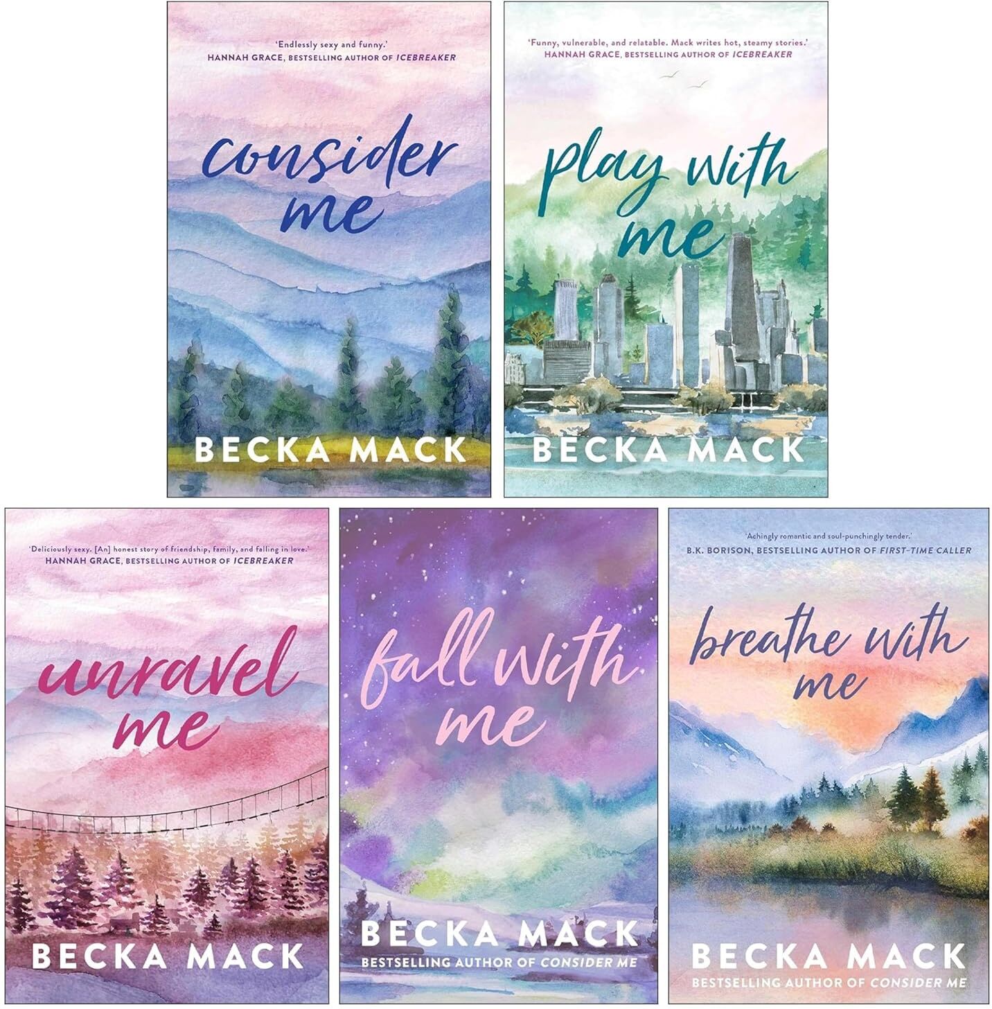 Simon and Schuster UK Ltd Playing For Keeps Series by Becka Mack 5 Books Collection (Consider Me, Play with Me, Unravel Me, Fall With Me & Breathe with Me)