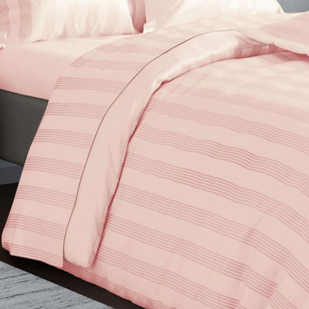 Becquet Drap-housse en coton rose nude 140x190x28cm Rose 190x28x140cm