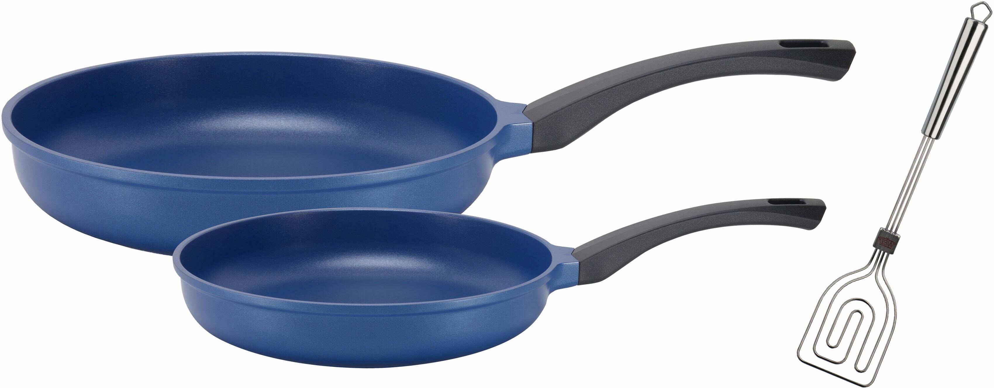 Pfannen-Set GSW "Rainbow", blau, Ø:28cm, Pfannen, Induktion
