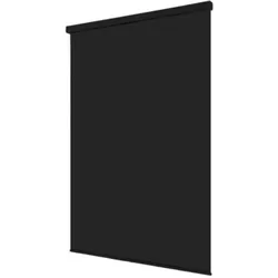 KS Handel 24 Halb Kassetten Duschrollo 180x240 cm Modell uni Schwarz