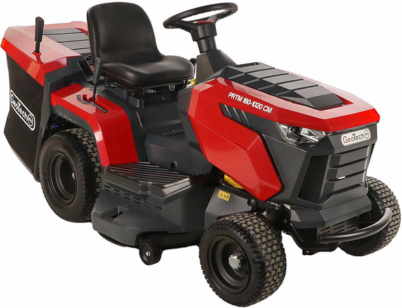 GeoTech Pro PRTM 180-1020 CM - Tracteur tondeuse - Boîte mécanique - Bac de ramassage