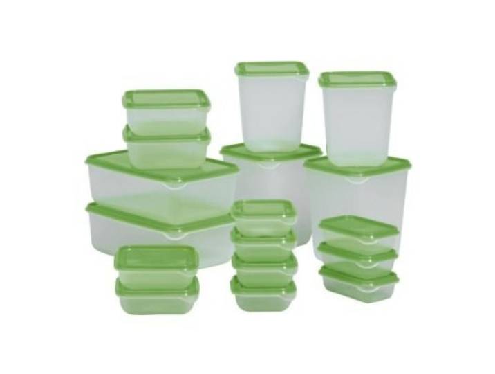 2 X Ikea Pruta Lot de 17 boîtes de conservation en plastique