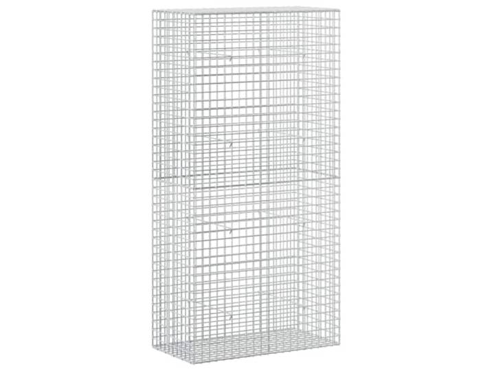 Gabion aus verzinktem Stahl, 100 x 50 x 200 cm, Maschenweite: 5 x 5 cm 5 mm Draht, Haken- und Clip-System, Verwendung im Freien, Gärten, Terrassen, Wänden, Blumenbeeten