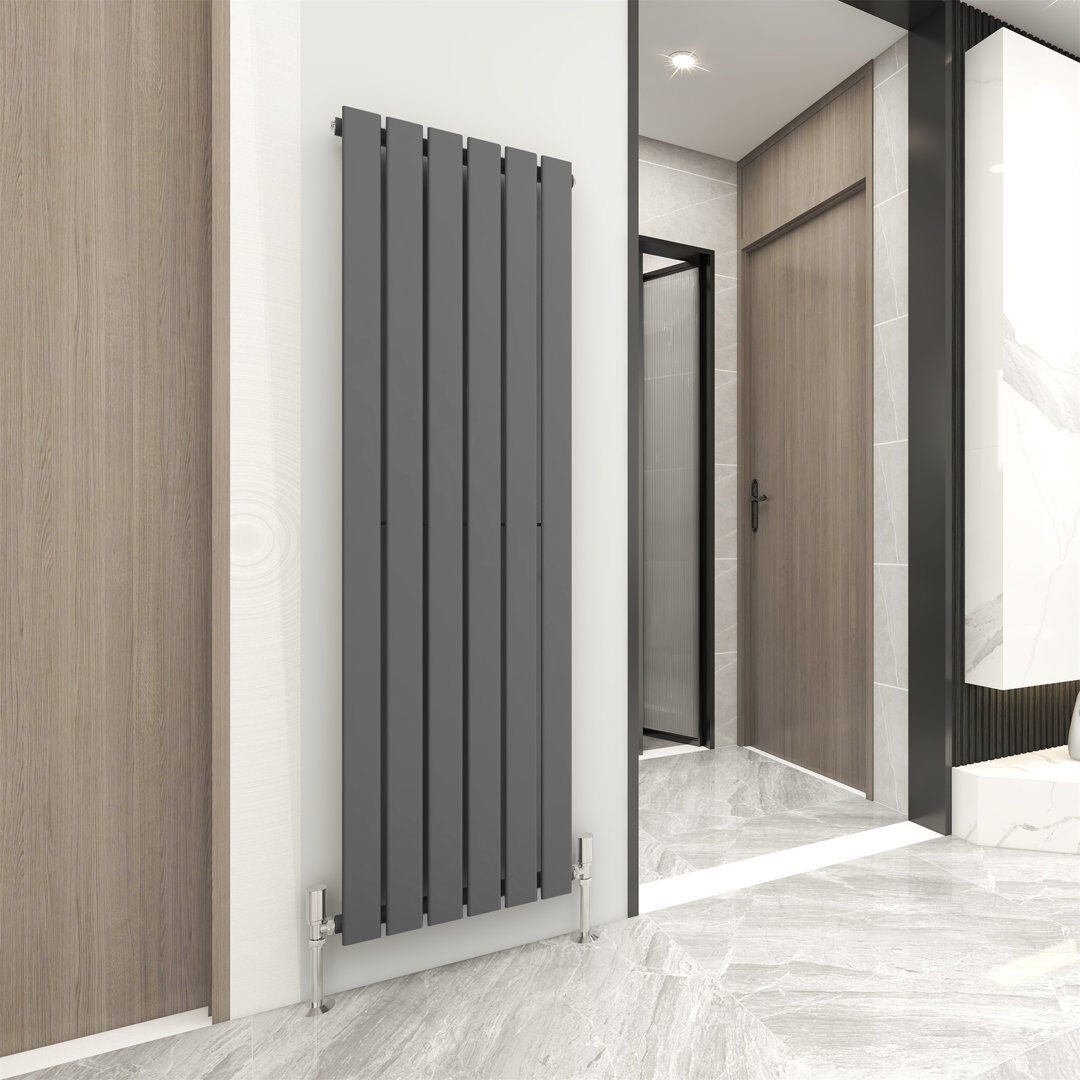 Symple Stuff Aarvik Designer Radiator Grey 1600cm H x 408cm W