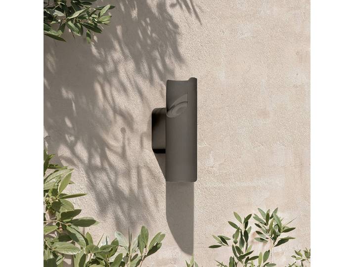 Philips Aussenwandleuchte Fira, alu / grau / zink, Aluminium, Wandleuchte außen