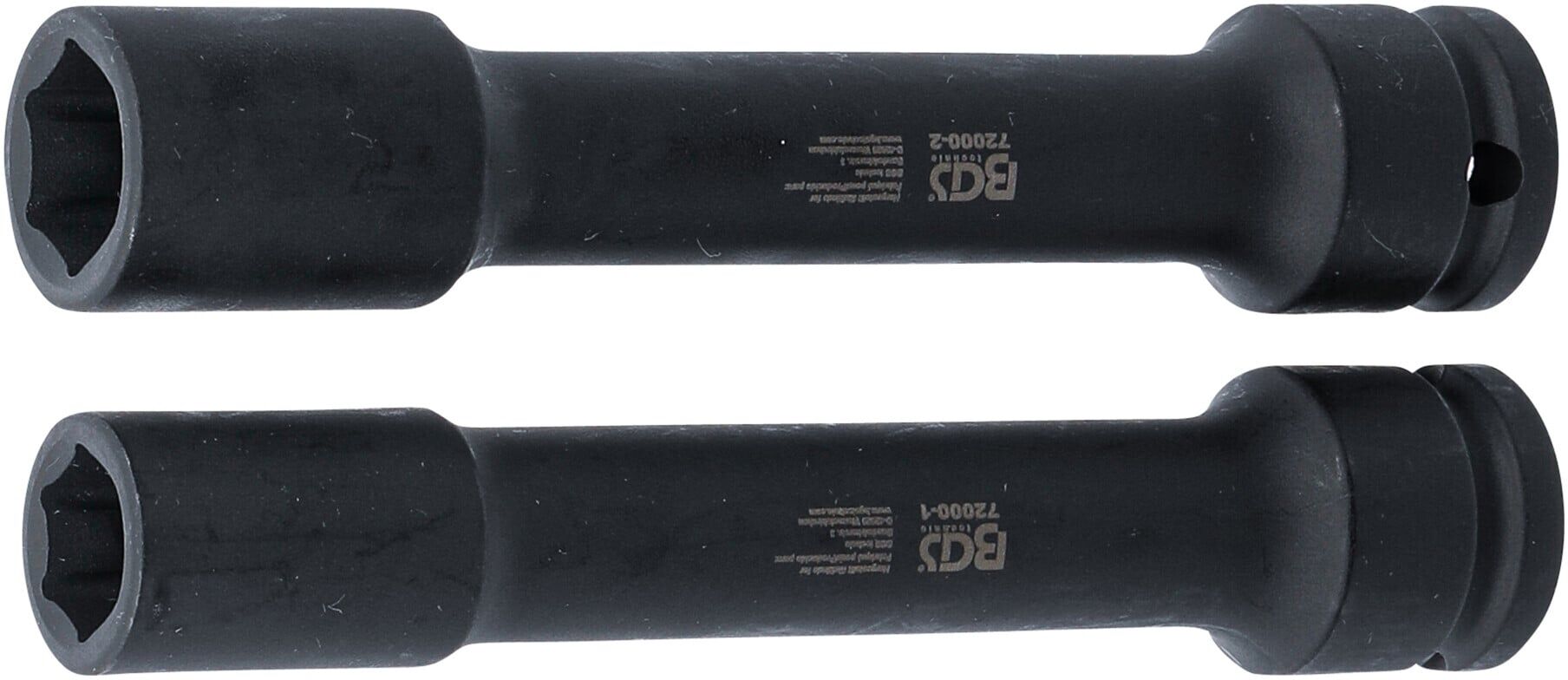 BGS Spezial-Steckschlüssel-Einsatz-Satz 72000, für Ausgleichsgetriebeflansch-Mutter, für Volvo, SW 15 - 18 mm ; BGS technic)