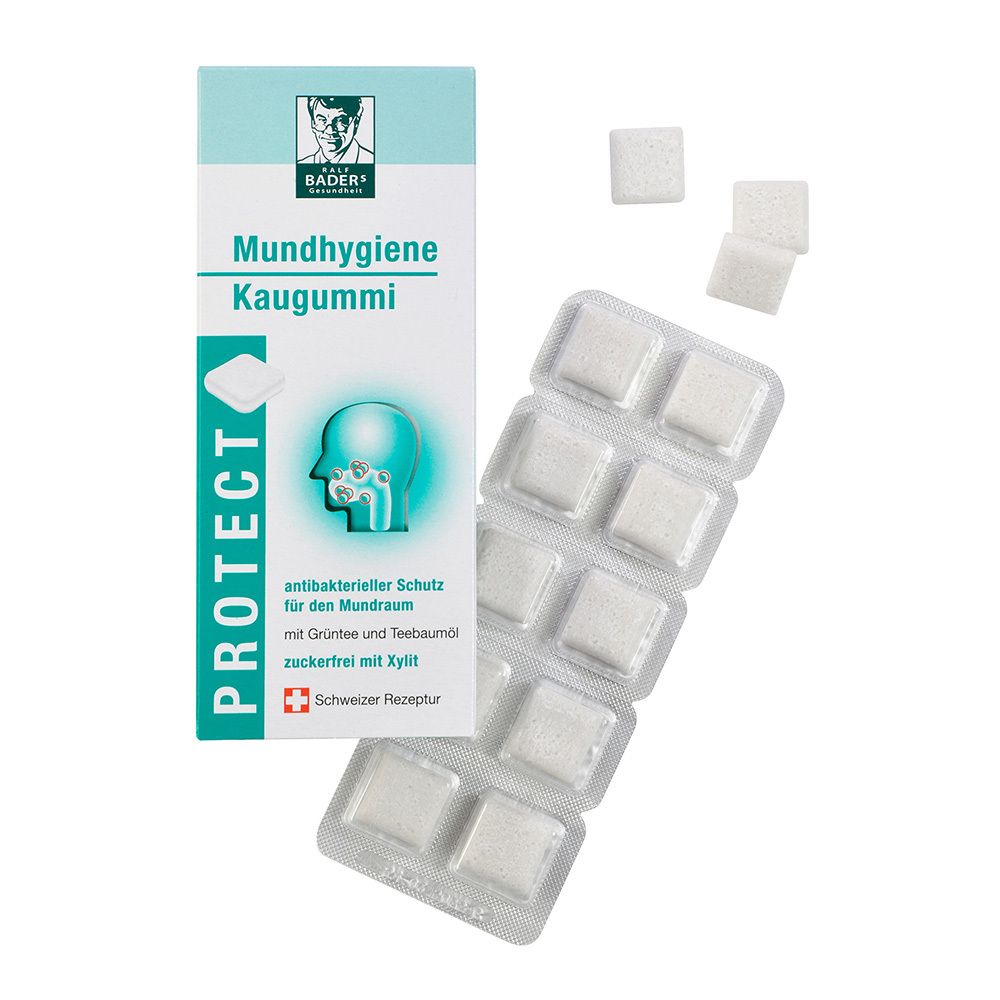 Baders Protect Gum Mundhygiene 20 St Kaugummi