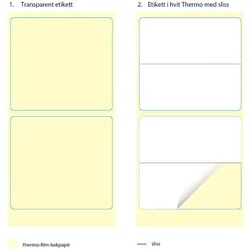 Capture, Etiketten, 55x25mm 2-in-1 Multi-Layer