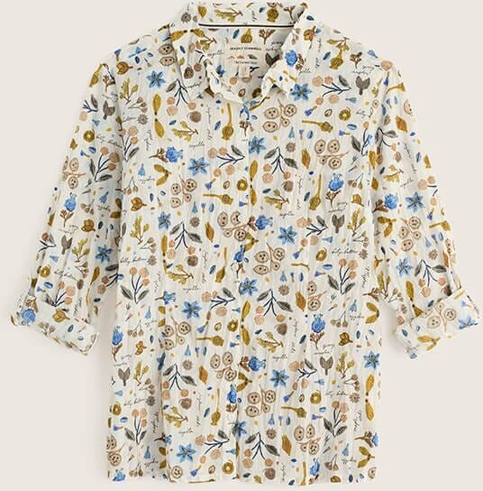 Seasalt Larissa Shirt Seed Collecting Chalk