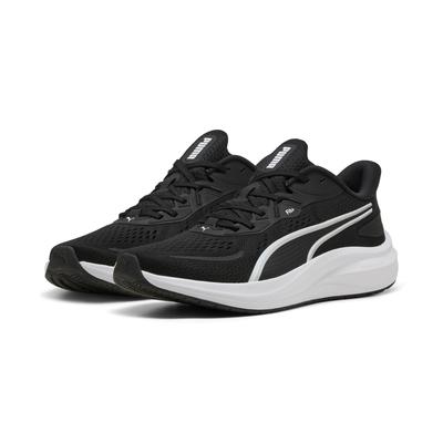 Laufschuh PUMA "SKYROCKET LITE 2", Damen, Gr. 45, Textil, schwarz-weiß (puma schwarz, puma weiß, puma silber), Schuhe Laufschuh, für sportliche Aktivitäten, mit SOFTFOAM+ Innensohle