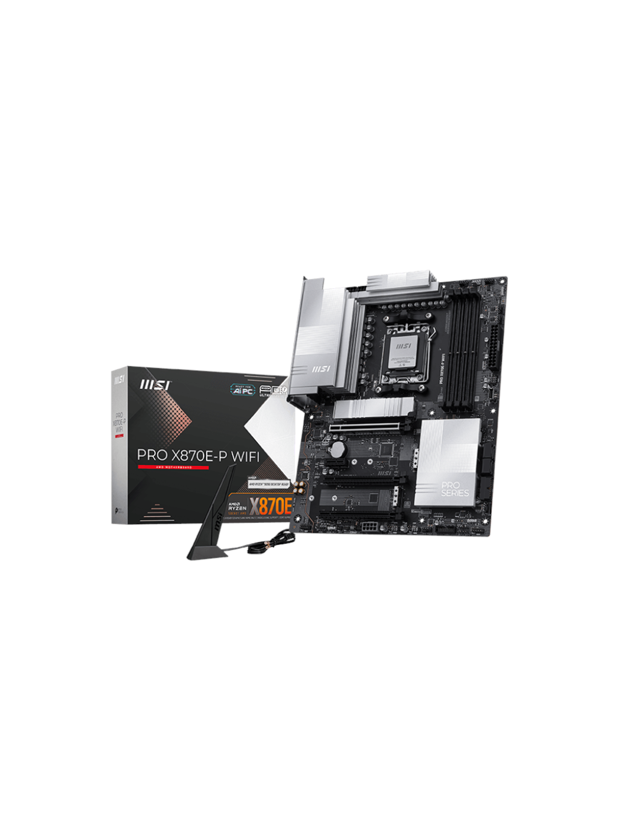 MSI PRO X870E-P WIFI Mainboard - AMD X870E - AMD AM5 - DDR5 RAM - ATX