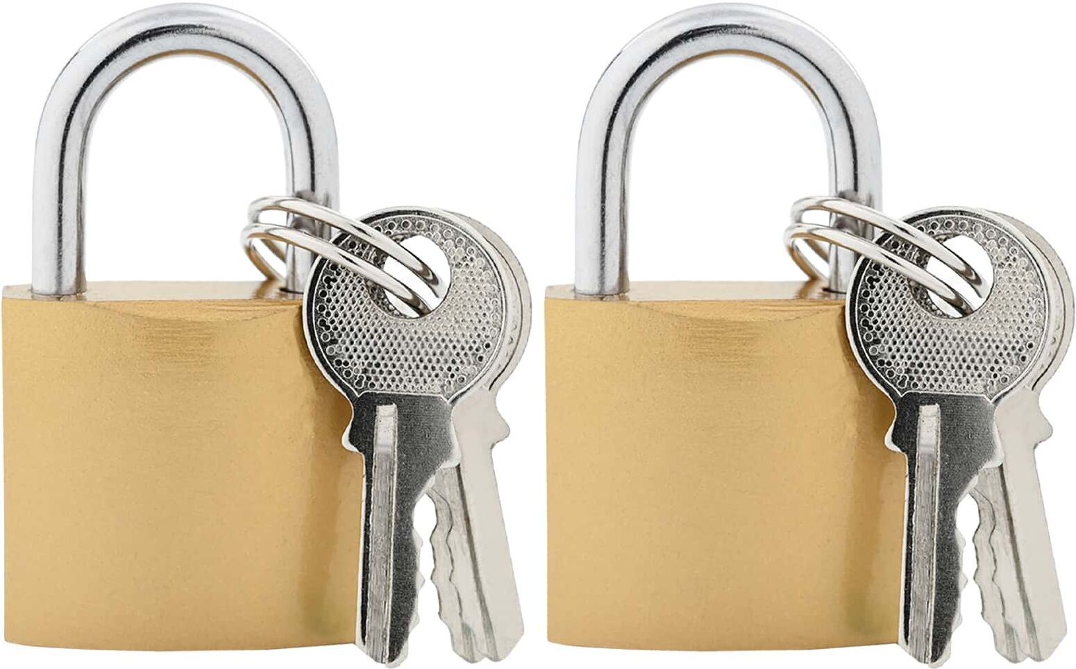 vidaXL U Lock avec Clés 2 pièces Laiton Fer