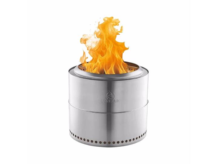 Burnhard Edelstahl Feuerschale [50 cm] – Feuerschale/Feuerstelle