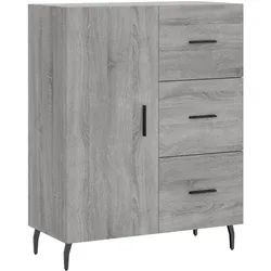 vidaXL Sideboard Grau Sonoma 69,5x34x90 cm Holzwerkstoff