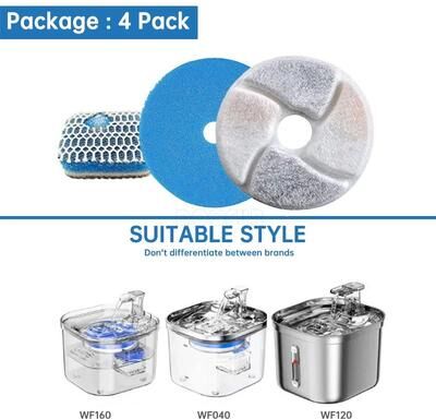 Inspire Essentials Premium Cat Water Fountain Replacement Filters 7