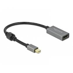 Delock 66570 DisplayPort / HDMI Adapter [1x Mini-DisplayPort Stecker - 1x HDMI-Buchse] Schwarz, Grau 0.20 m