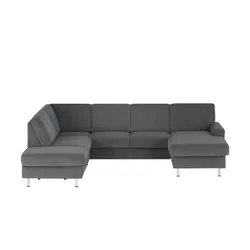 meinSofa Wohnlandschaft Mit verschiedenen Funktionen verfügbar Jana , grau , Maße (cm): B: 309 H: 87 T: 235.0