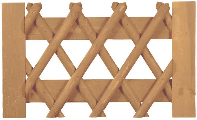 TETZNERJENT Jägerzaun braun Tor 100 x 60 cm 08436042