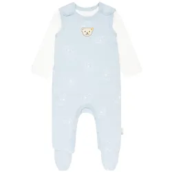 Steiff 2 Baby-Strampler - Baby - Gr. 86 - offwhite/print