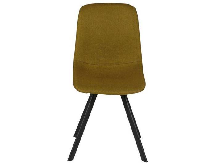Chaise en tissu jaune