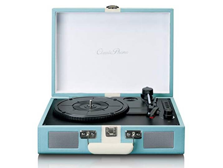Lenco Versterkte draaitafel (Tt-110 blauw), met luidsprekers en Bluetooth 5.0