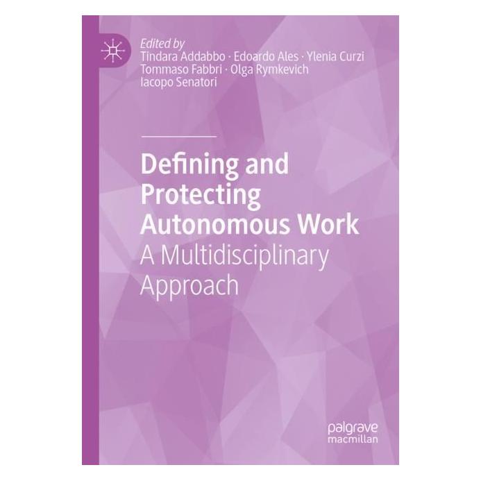 Springer Defining and Protecting Autonomous Work (Englisch, Softcover, Edoardo Ales, Iacopo Senatori, Olga Rymkevich, Tindara Addabbo, Tommaso Fabbri, Ylenia Curzi) (56970210)