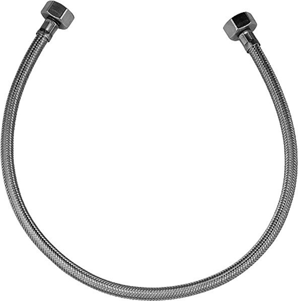 tuyau de raccordement Hansafill 05180100 800 mm, chromé
