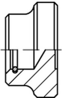DIN 6311 Form S Druckstück M16 Stahl blank m. Sprengring ; Industrial Quality Supplies (063110040320016)