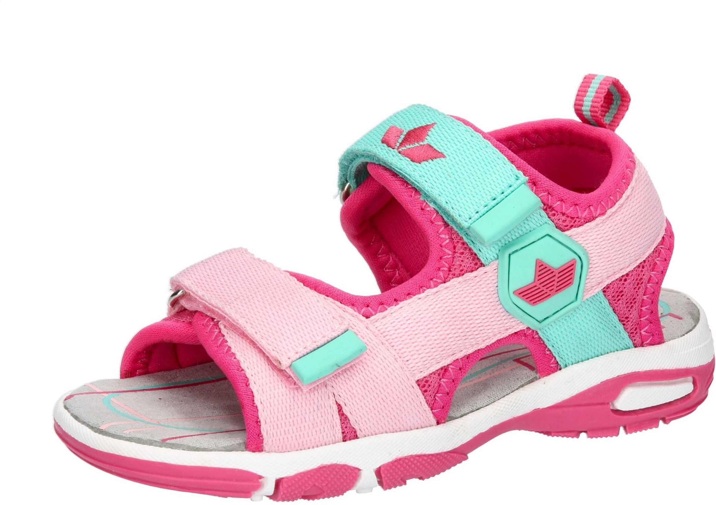 Sandale LICO "Sandale Palau V", Mädchen, Gr. 26, rosa, Synthetik, Schuhe Sandale